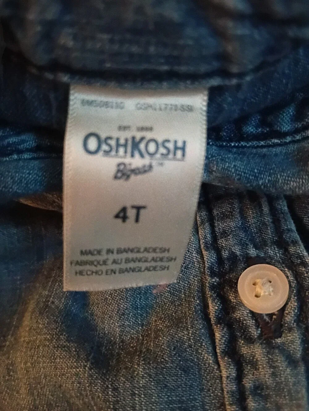 Denim Tutu Dress Oshkosh 4T Super Cute